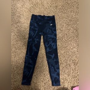 Gymshark adapt blue camo seamless leggings